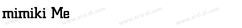 mimiki Medium字体转换